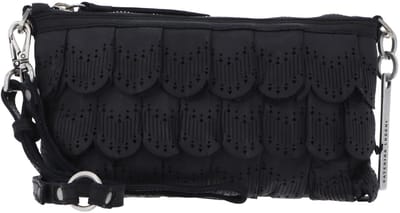 CATERINA LUCCHI Leren schoudertas Loretta Pochette Nero zwart