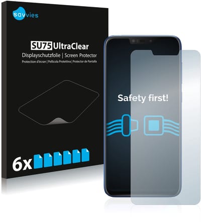 Savvies - Screenprotector voor ASUS ZenFone Max (M2) ZB633KL - Folie Beschermfolie transparant 6 Stuks