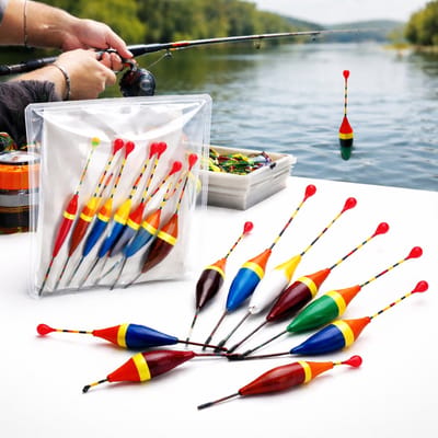 Dobber Set – 10-delig – Visdobbers voor Hengel – Inline Dobbers – Voor Witvis & Roofvis – Licht & Gevoelig