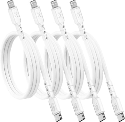Lange oplaadkabel geschikt voor iPad - Lightning naar usb C - Snellader kabel - Oplaadsnoer - 2 meter - 4 stuks