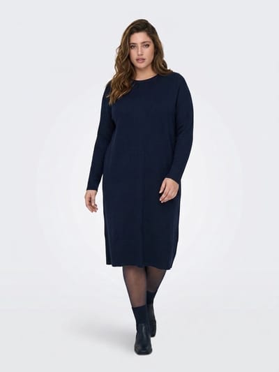 ONLY CARMAKOMA - CARMEDDI LS CALF DRESS KNT - Meisjes - Mini jurken
