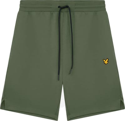 Lyle & scott fly fleece shorts in de kleur groen.