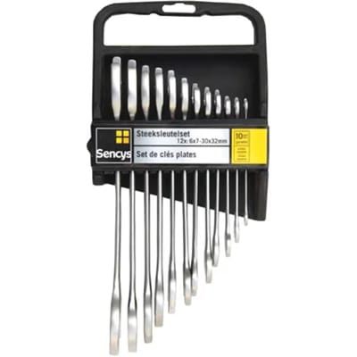 Sencys Steeksleutelset Staal - 12 Stuks