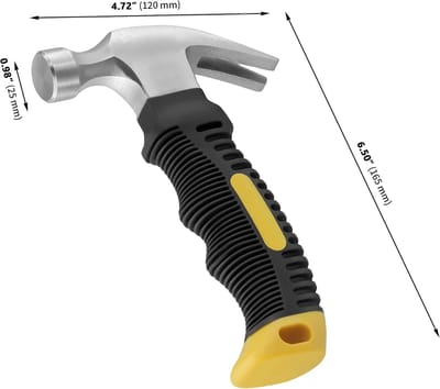 12 stuks 226 ml mini-klauwhamer met antislip handgreep, ideaal voor klussen, doe-het-zelf projecten en campingactiviteiten
