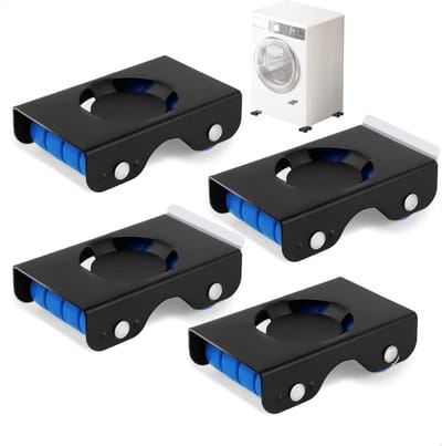 Verrijdbare Basis voor Zware Huishoudelijke Apparaten - Wasmachine & Droger Trolley met Stille Wielen en Rem