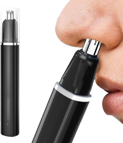Neus en Oor Trimmer - Neushaartrimmer Tondeuse - Verzorgd Uiterlijk - Beschermend Ontwerp - 13.5 cm - Wit
