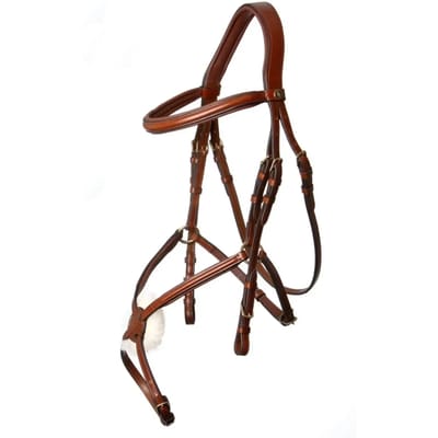 Hoofdstel Grantham mexicaans Tobacco - Cob | Zwart | Hoofdstel paard