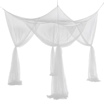 Camping Vliegennet - Opvouwbaar Beschermnet - Buiten Ontspannen - Vier Deuren - 190x210x240cm - Wit
