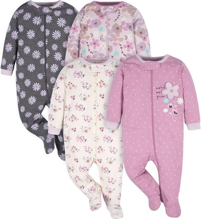 Babymeisje Toddler Pyjama Maat Neugeborene - Lavender Tuin Print
