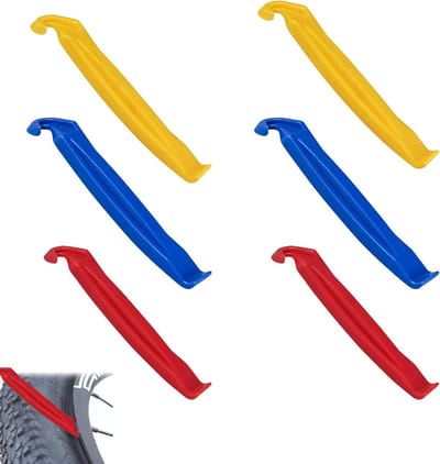 Set van 6 fietsbandenlichters – Sterk fiberglass materiaal – Universeel voor MTB en racefietsen – Ergonomisch ontwerp – Compacte grootte – Bescherming van wielen en banden