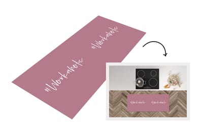 Keukenloper - Loper keuken - Quotes - Werk - Baan - Workaholic - 120x50 cm - Keukenloper vinyl