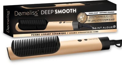 Gladmakende kam - SAINT ALGUE - Demeliss DEEP & SMOOTH - 3 temperatuurstanden - Goud