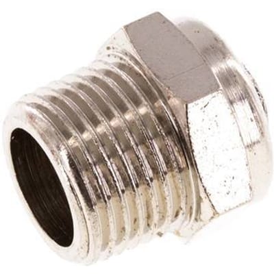 NPT 3/8'' Vernikkeld Messing Compact Pneumatische Geluiddemper 1.4301 Draadgaas [2 Stuks]