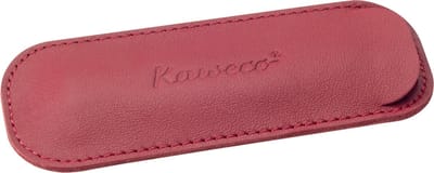 Kaweco - Leather pouch ECO Sport - Chilli Pepper - with print - 2 pens - Let op: afwijkend formaat, dit etui is uitsluitend bestemd voor de Kaweco Sport (kleiner formaat pen).