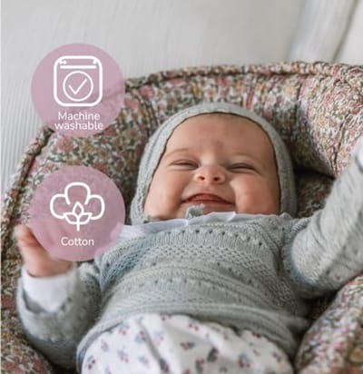 Babynestje voor pasgeborenen - Zacht katoenen slaapnest - Verstelbaar en machinewasbaar - 90x50 cm