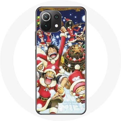 Coque pour Xiaomi Mi 11 Lite One Piece Christmas Day Anime Manga