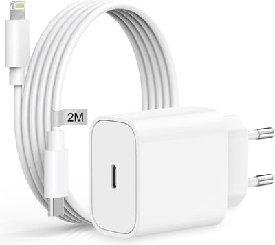 20W USB C Adapter / Oplader Met 2M USB C kabel geschitk voor lightning naar usb C - Oplader / Snellader