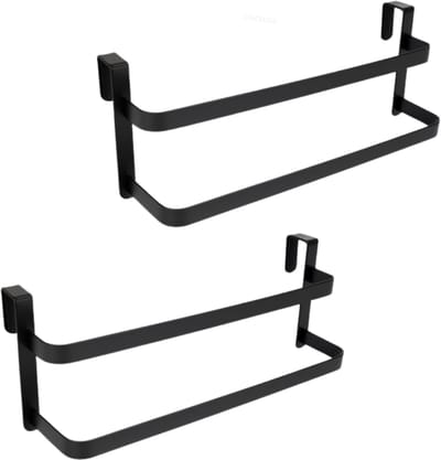 Handdoekhouder Deurhanger – Set van 2 | Zonder Boren | RVS Handdoekstang voor Keuken & Badkamer