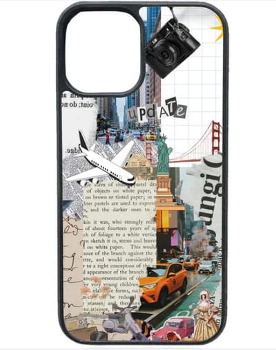 JOGDESIGN - TELEFOONHOESJE - SCRAPBOOK - IPHONE 12/12 Pro