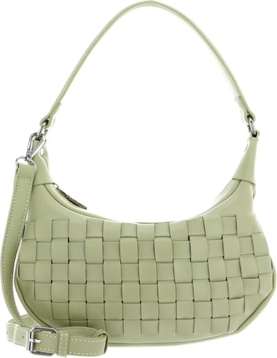SEIDENFELT MANUFAKTUR Schoudertas Malilla Halfmoon Hobo Bag Soft Green Lichtgroen