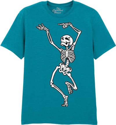 Dancing Skeleton The Coloured House T-shirt M
