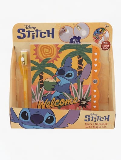 Disney Stitch Geheim Notitieboekje met Magische Pen en Geheime Code Slot
