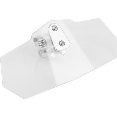 Voorruit Verlengset Universeel Verhoogd Verstelbaar Clip-on Spoiler Motorfiets Windgeleider white