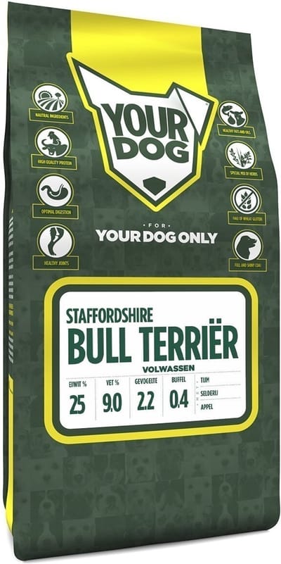 Yourdog Staffordshire bull terriër Rasspecifiek Adult Hondenvoer 6kg | Hondenbrokken