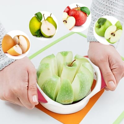 Fruitsnijder - Gemakkelijk te snijden - Fruitschillerscheider - Milieuvriendelijk - Gereedschap Keuken - Roestvrij staal