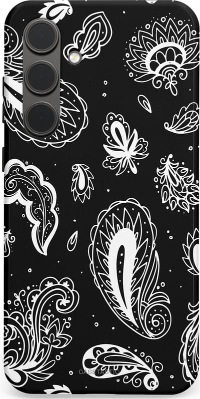Casetastic Hoesje Geschikt voor Samsung S24 Plus - Stijlvolle Beschermende Duo-layer Case - Paisley pracht