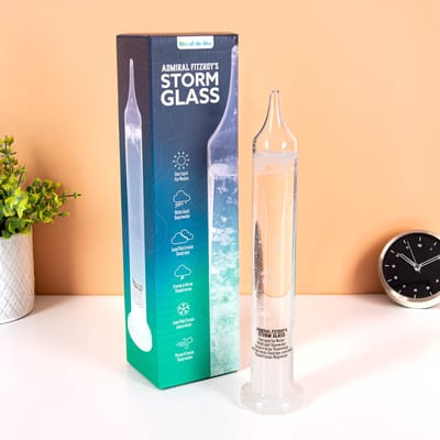 Stormglas 28 cm - Admiral Fitzroy - Luxe Weersvoorspeller in Giftbox