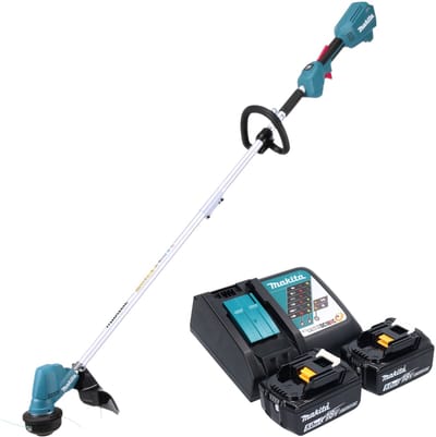 Makita DUR 192 LRT accu grastrimmer 18 V 300 mm borstelloos + 2x accu 5,0 Ah + oplader