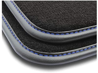 Premium Vloermatten voor Volkswagen Golf VII 2012-2020 - Velours, Leer, Blauw - Voor Meer Rijcomfort