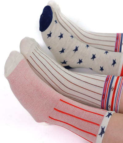 RobyKris Kids 3 paar kindersokken - Beige - Maat 30/31
