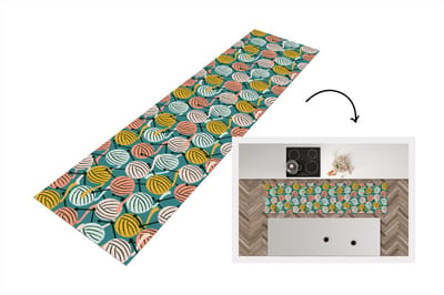 Keukenloper - Loper keuken - Breien - Wol - Patronen - 200x50 cm - Keukenloper vinyl