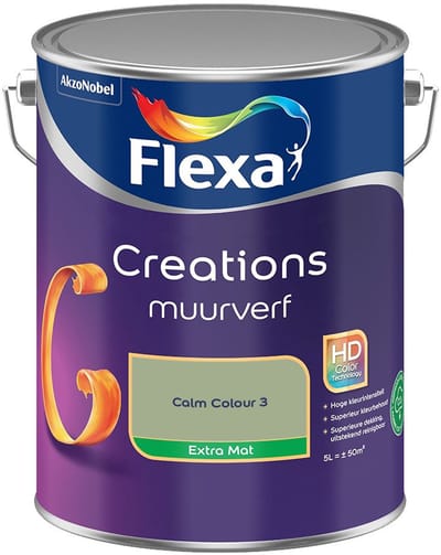 Flexa - Creations Muurverf Extra Mat - Calm Colour 3 - Mengverf - 5 L