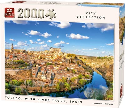 King Puzzel 2000 Stukjes (96 x 68 cm) - Toledo Spanje - Legpuzzel Steden