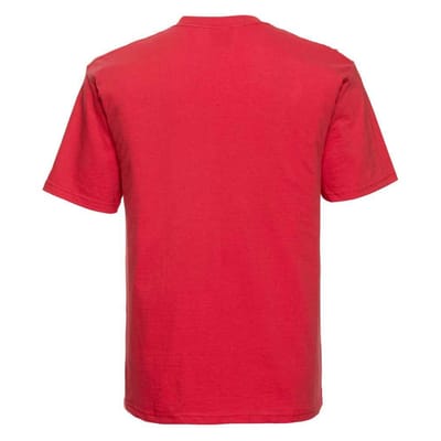 Russell Heren Ringspun Cotton Classic T-shirt (Helder rood)