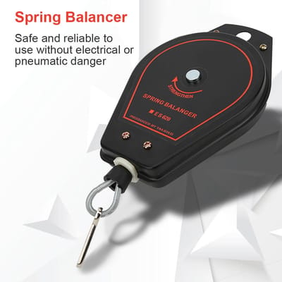 Nieuwe Veerbalancer Intrekbare Gereedschapshouder Hanger Capaciteit 0.6~2.0kg ES620(Zwart)
