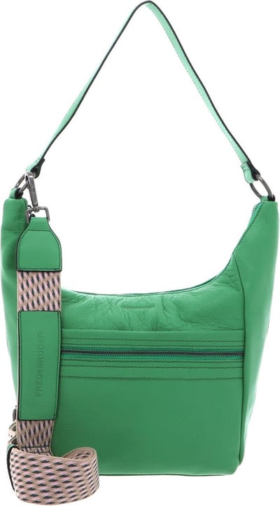 FREDsBRUDER Leren Schoudertas Hendassa Midi Hobo Bag Fresh Green Groene