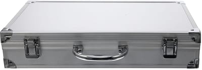 Allecto - Aluminium koffer - Stijve gereedschapskist - Schokbestendig - Zilver - Transportkoffer voor instrumenten - Geschikt voor camera's en gere...