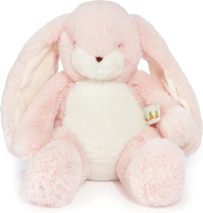 Bunnies By The Bay Nibble konijn - Knuffeldier - Geborduurde details - 30 cm - Roze