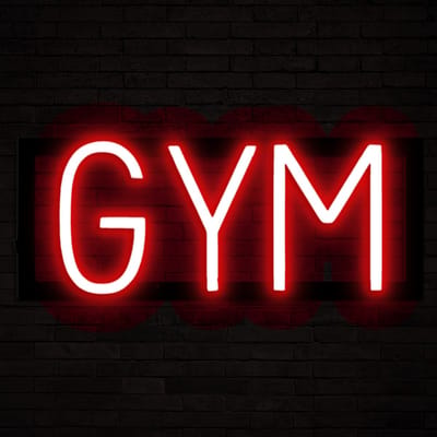 GYM - Lichtreclame Neon LED bord verlicht | SpellBrite | 37,66 x 16 cm | 6 Dimstanden & 8 Lichtanimaties | Reclamebord neon verlichting