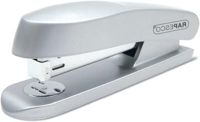 Handnietmachine - Kantoor nietapparaat - Documenten nieten - Volledig metalen behuizing - 166x41mm - Zilver