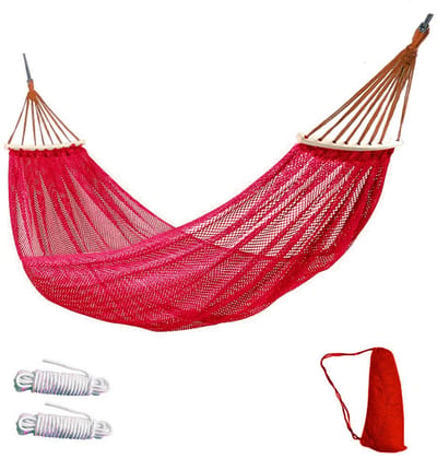 Rod Hangbed voor buiten – Ijsdraad net met gaten, buigbare schommelstok, anti-kantelbaar voor camping en toerisme