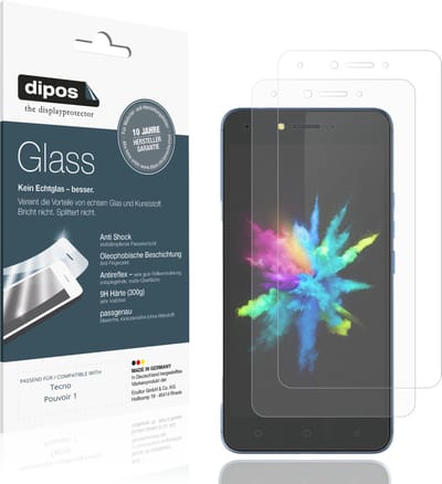 dipos – 2x Matte Pantserfolie geschikt voor Tecno Pouvoir 1 | 9H Screenprotector