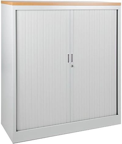 Stalen roldeurkast 118x120x43cm Zwart Frame