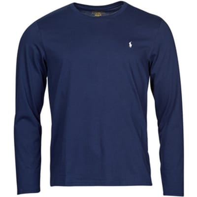 Katoenen shirt met lange mouwen en labelstitching