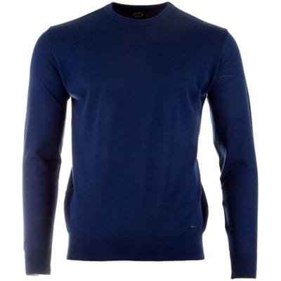 Paul & Shark Trui Merino Extrafine Crewneck Kobalt Blauw / male