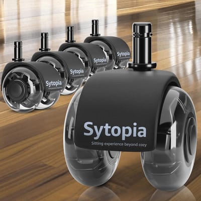 Bürostuhl Rollen 10 mm x 22 mm - Super Leise en Geschikt voor Alle Vloeren - 5er Set